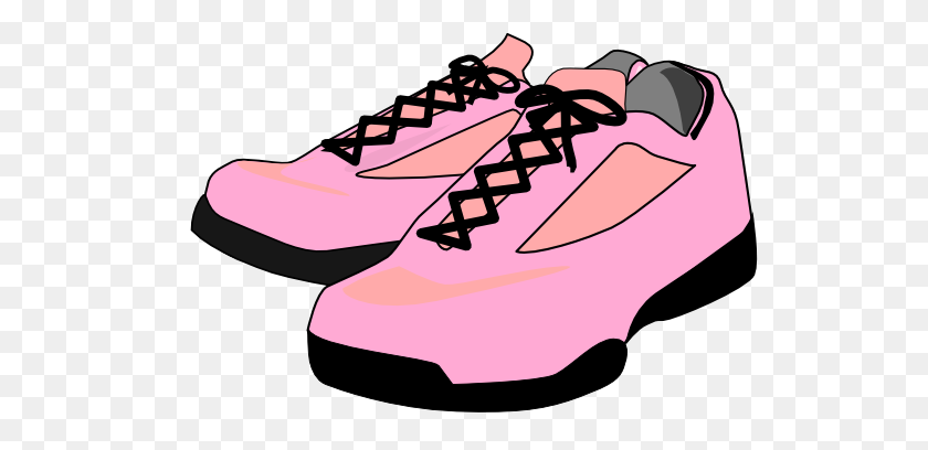 600x348 Pink Tennis Shoes Clip Art - Elf Shoes Clipart