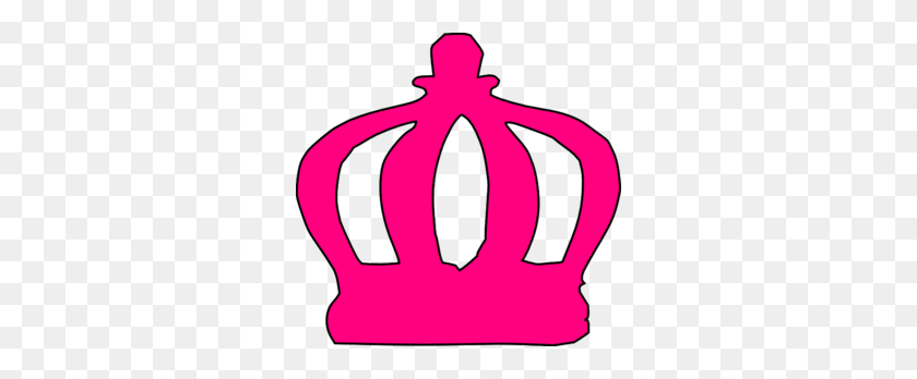298x288 Pink Tiara Cartoon Clip Art - Pink Crown PNG