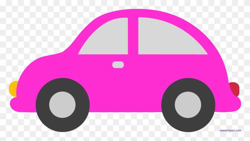 4916x2605 Pink Toy Car - Pink Lemonade Clipart