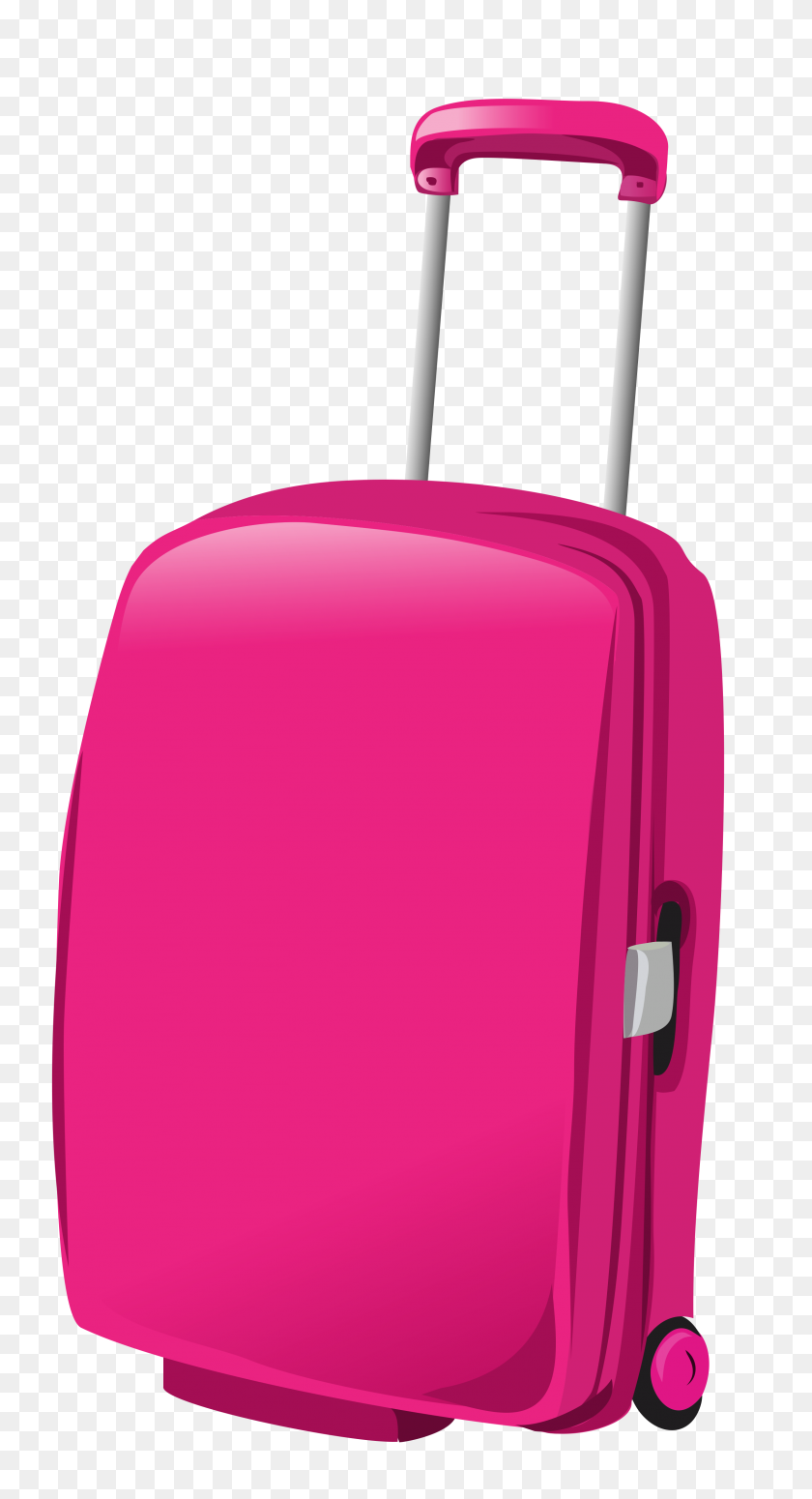 2413x4612 Pink Travel Bag Png Clipart - Travel PNG