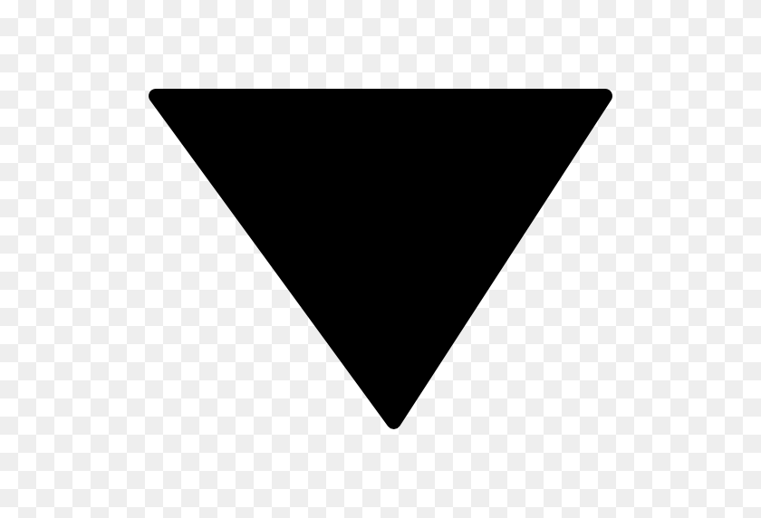 512x512 Розовый Треугольник, Черный Треугольник, Стрелка - Черный Треугольник Png