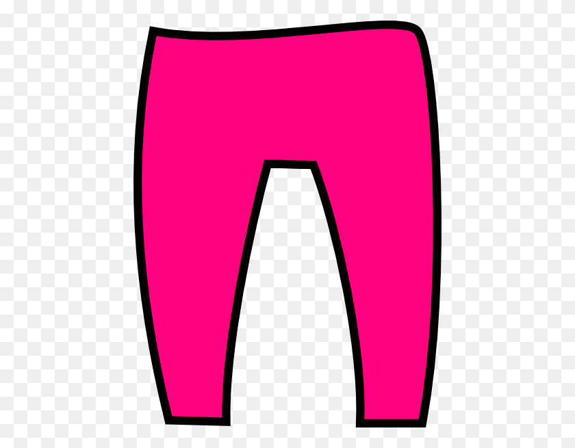 450x595 Pink Trousers Clip Art - Leggings Clipart