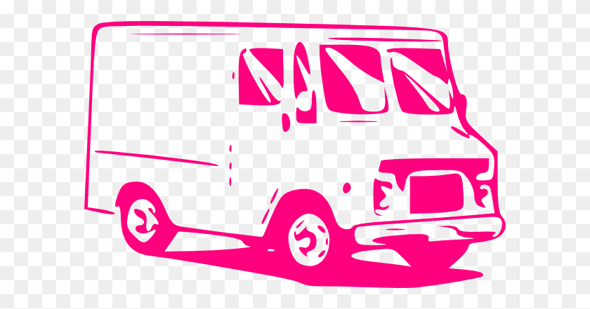 600x381 Pink Truck Clip Art - Plow Clipart