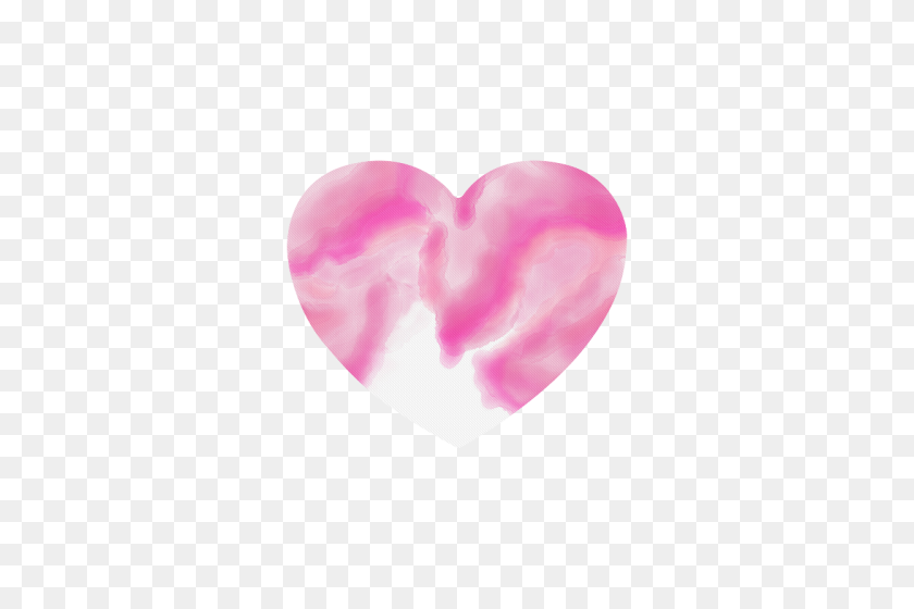 500x500 Розовый Акварель Абстрактное Искусство В Форме Сердца Коврик Для Мыши Id - Розовая Акварель Png