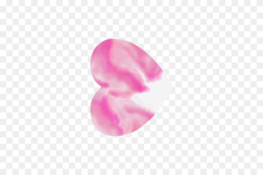 500x500 Alfombrilla De Ratón En Forma De Corazón De Arte Abstracto De Acuarela Rosa Id - Acuarela Púrpura Png