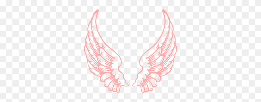 300x270 Pink Wings Clip Art - Fairy Wings Clipart