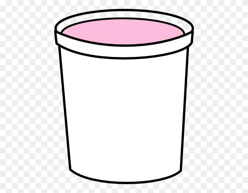 474x594 Pink Yogurt Container Clip Art - Container Clipart