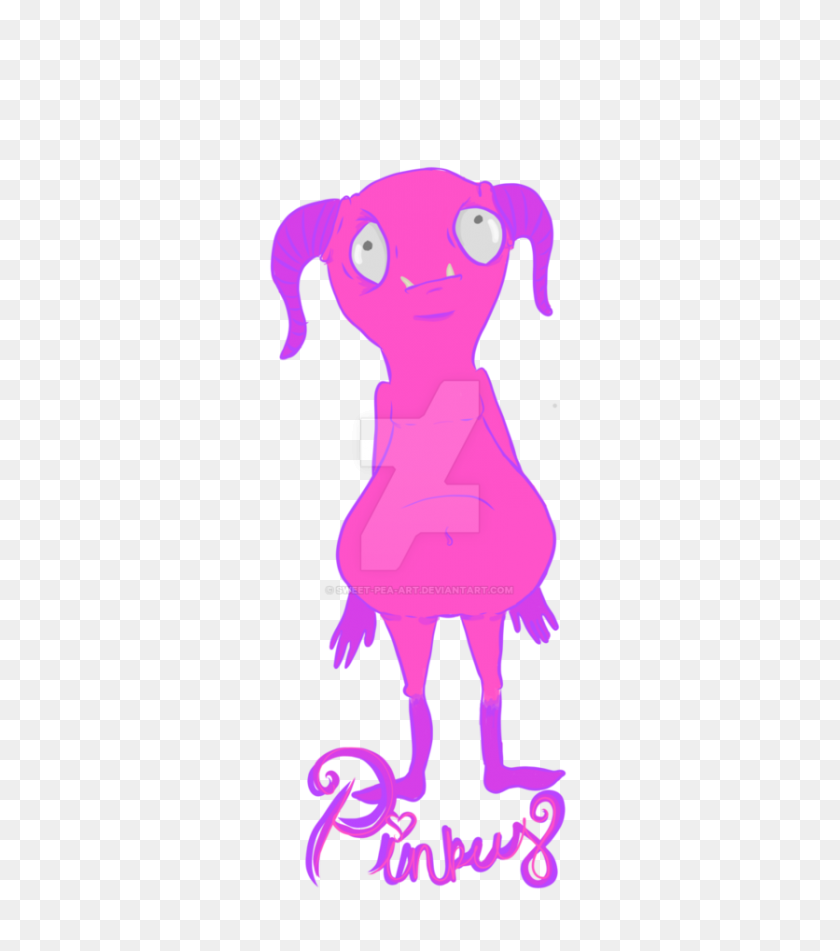 836x955 Pinkey The Gremlin - Sweet Pea Clip Art