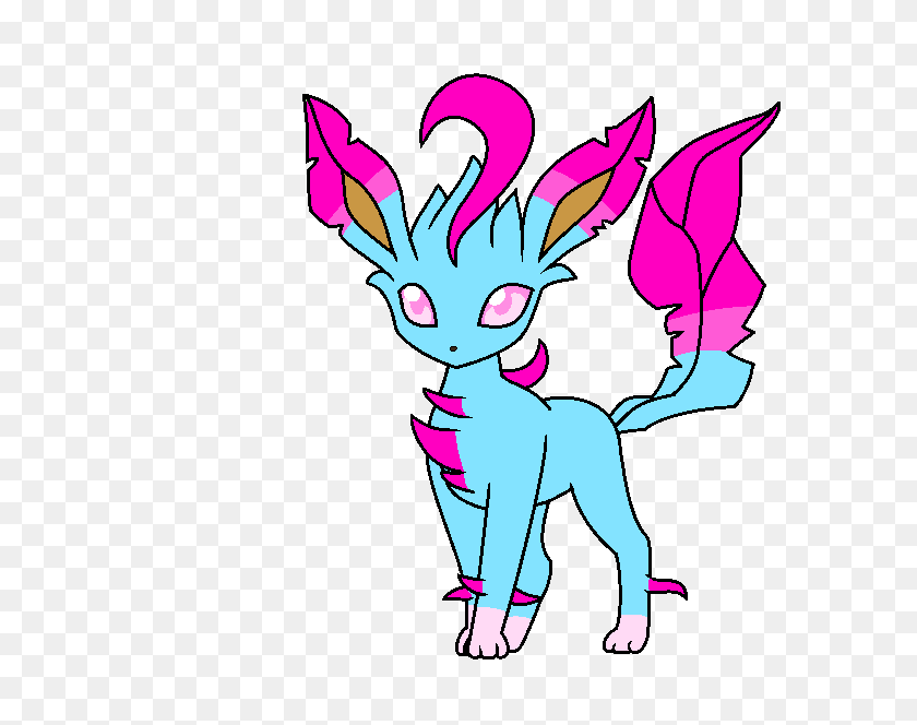 626x604 Pinklea The Leafeon - Glaceon PNG