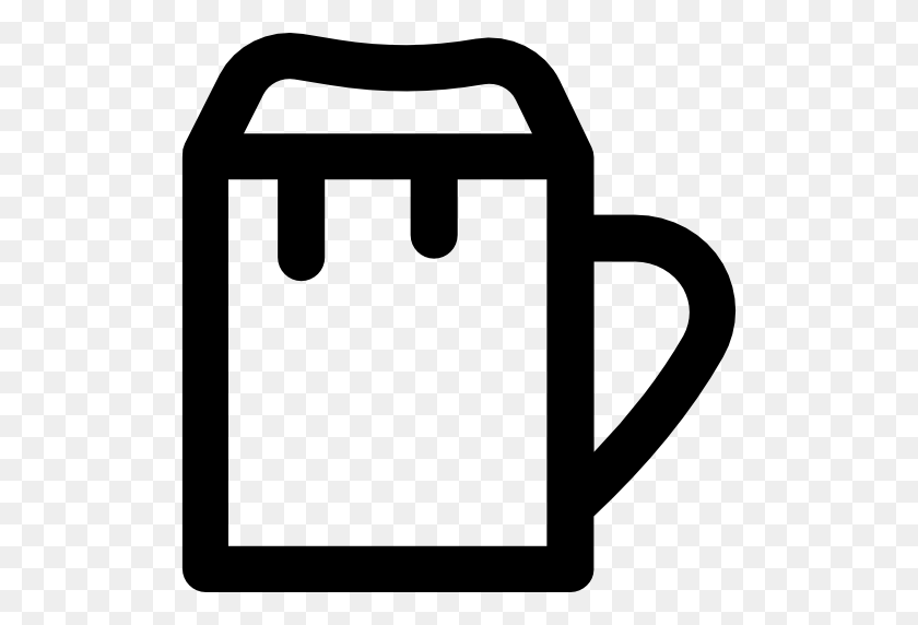 512x512 Pint Icon - Beer Mug Clip Art Black And White