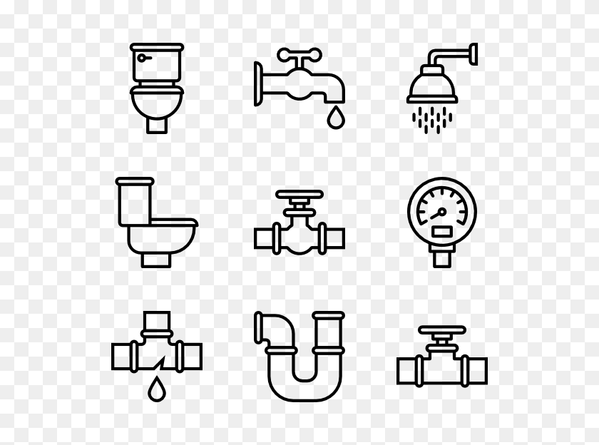 600x564 Pipe Icon Packs - Plumbing Pipe Clipart