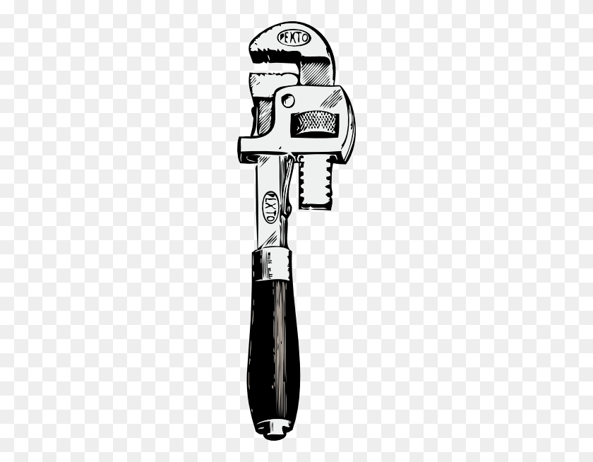 168x594 Pipe Wrench Clip Art - Plumbing Pipe Clipart