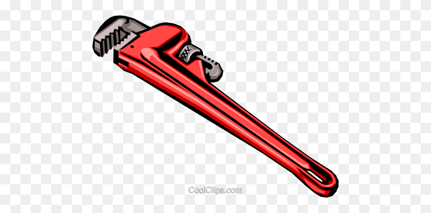Pipe Wrench Royalty Free Vector Clip Art Illustration - Pipe Wrench