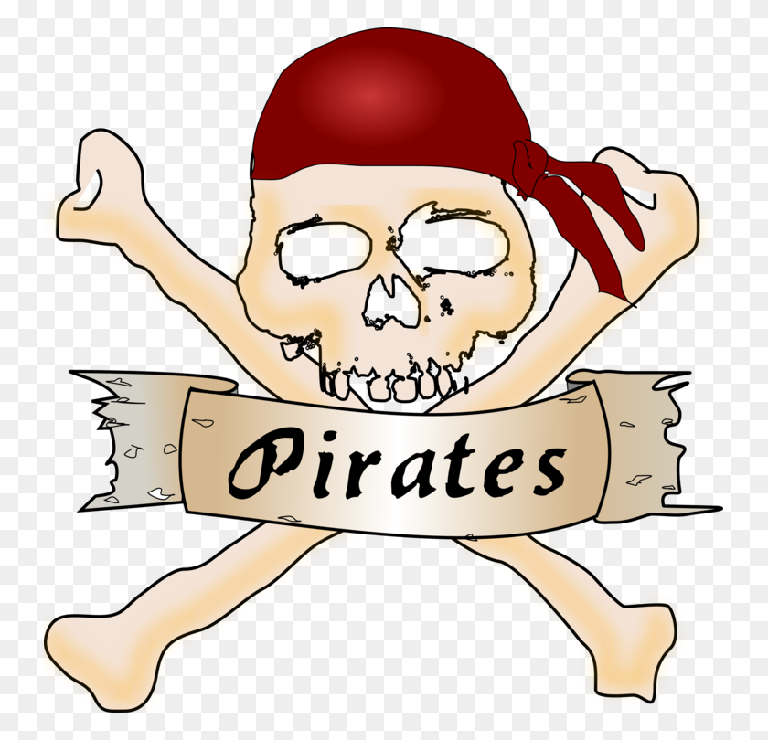 743x750 Piracy Download Skull And Crossbones Jolly Roger Buried Treasure - Pirate Flag Clipart