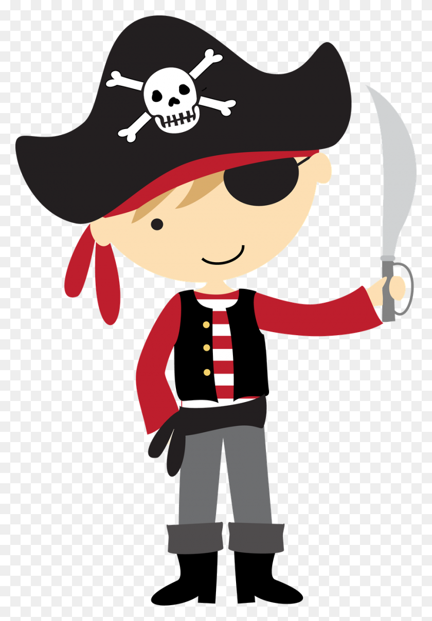 900x1325 Pirata Cute - Пиратская Шляпа Клипарт