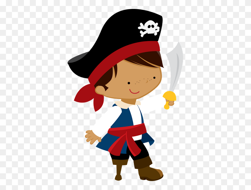 387x576 Piratas - Пиратское Сокровище Клипарт