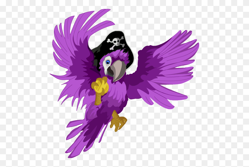 505x503 Pirate Clipart Purple - Chica Pirata Clipart