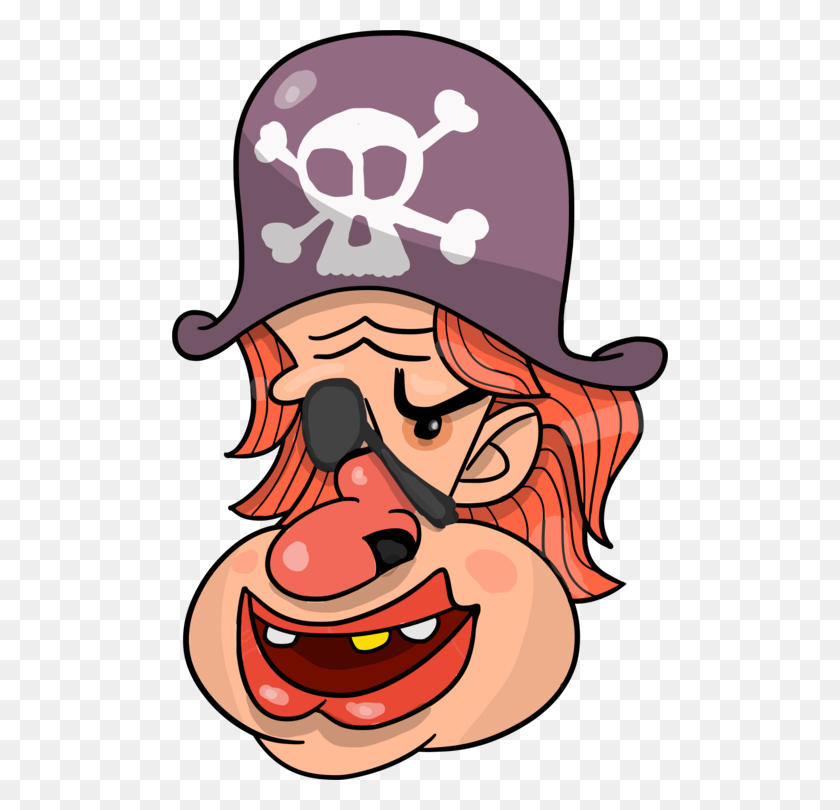 496x750 Pirate Computer Icons Head Document Cartoon - Pirate Face Clipart