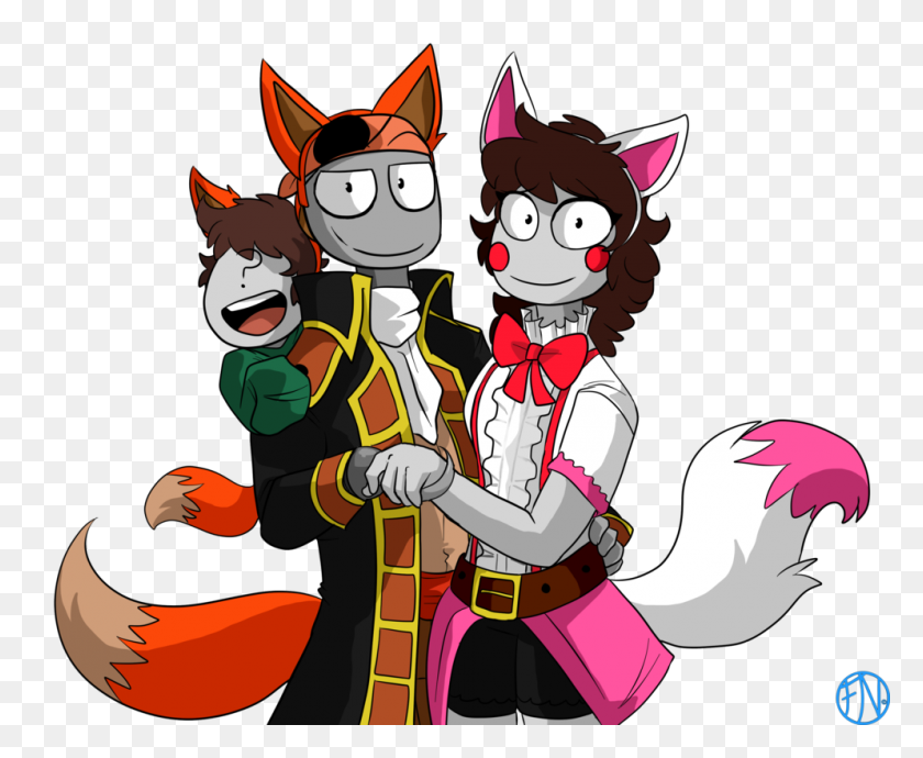 994x804 Pirate Family - Fnaf PNG