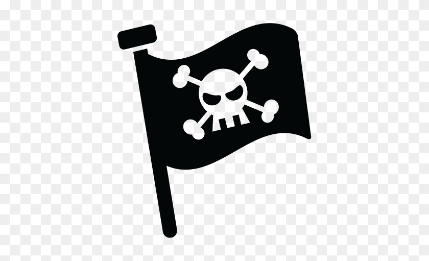 451x451 Bandera Pirata De La Pared De Arte De La Pared Calcomanía - Bandera Pirata Png