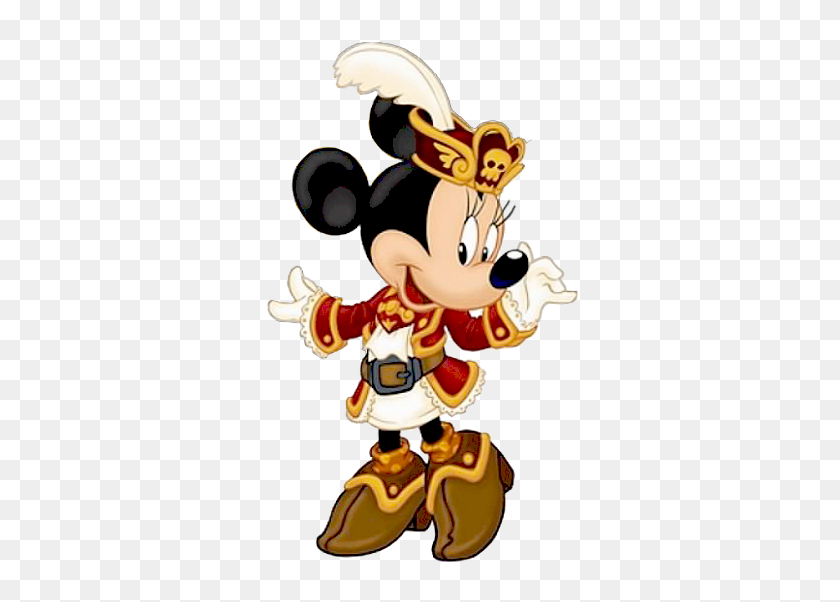 336x542 Pirata Minnie Wave Disney Bocetos - Piratas Del Caribe Png