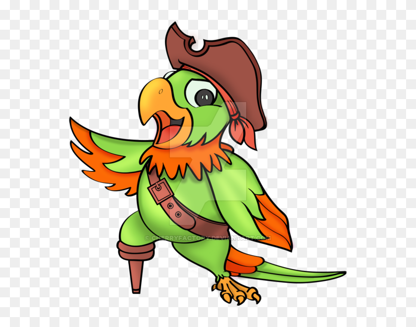 600x600 Pirate Parrot - Pirate Parrot Clipart
