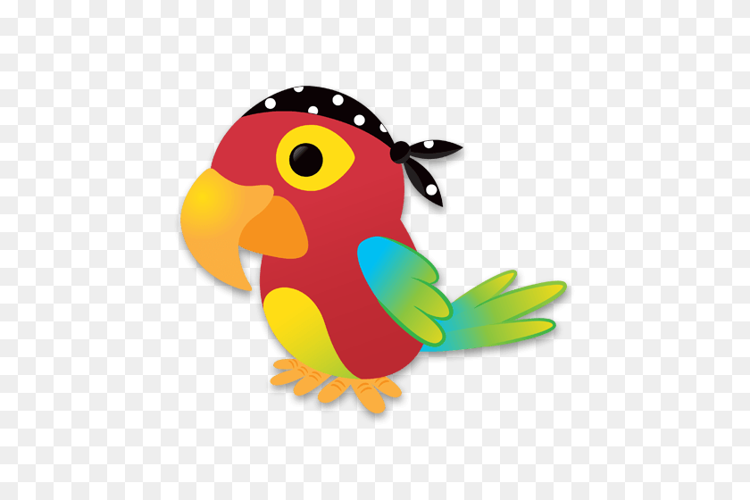 500x500 Pirate Parrot - Pirate Parrot Clipart