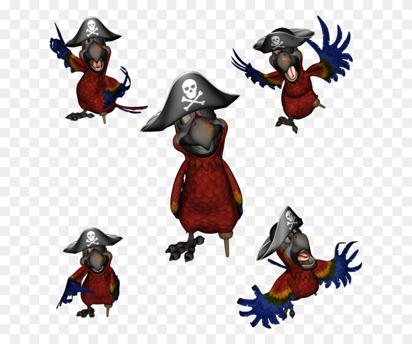 640x640 Pirate Parrot, Category, Pirate Png And For Free Download - Pirate Flag PNG