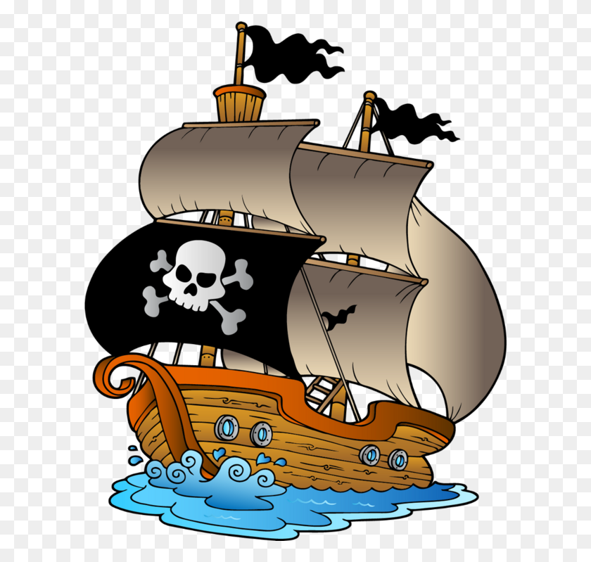 600x739 Пиратский Корабль Плюс Фондос Пиратские Корабли, Корабли - Бесплатный Клипарт Викингов