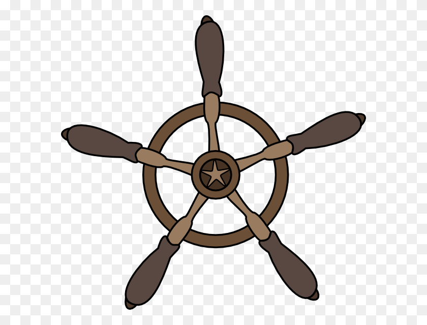 600x579 Pirate Ship Wheel Clip Art Clipart - Pirate Clip Art Free