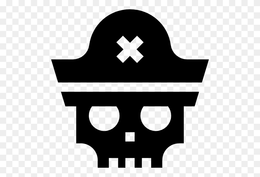 512x512 Pirate Skull - Pirate Skull PNG