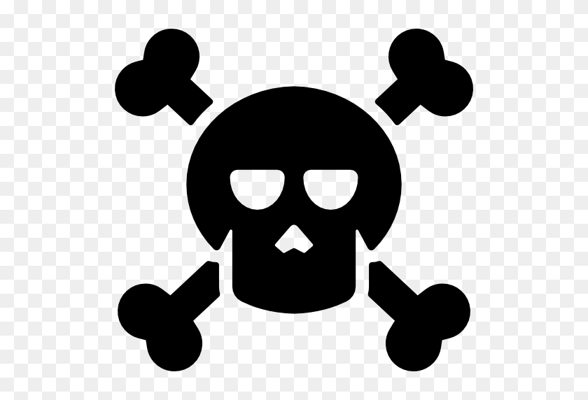 512x512 Pirate Skull And Crossbones Png, Pirate Skull And Crossbones Images - Crossbones PNG