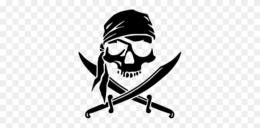 333x355 Pirate Skull And Crossbones Png, Skull And Crossbones Transparent - Skull Crossbones PNG