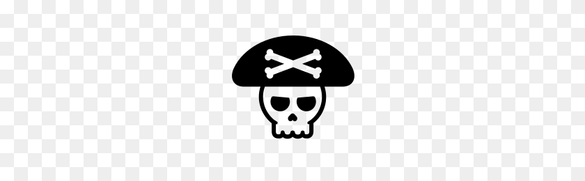 200x200 Pirate Skull Icons Noun Project - Pirate Skull PNG