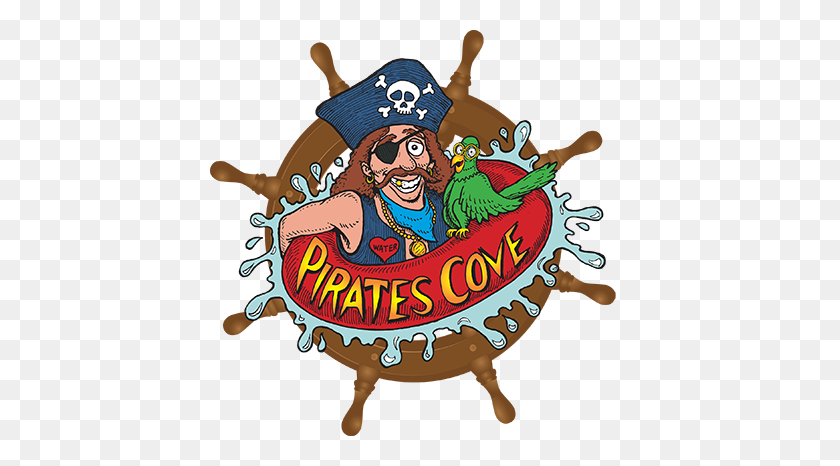 420x406 Pirates Cove Water Park - Piratas Del Caribe Png