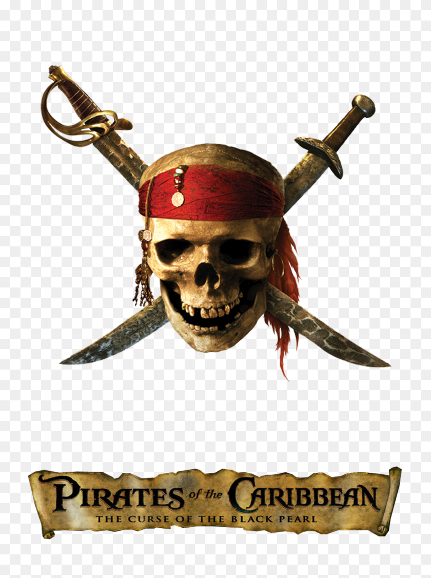 750x1066 Pirates Of The Caribbean Skull - Pirates Of The Caribbean Logo PNG