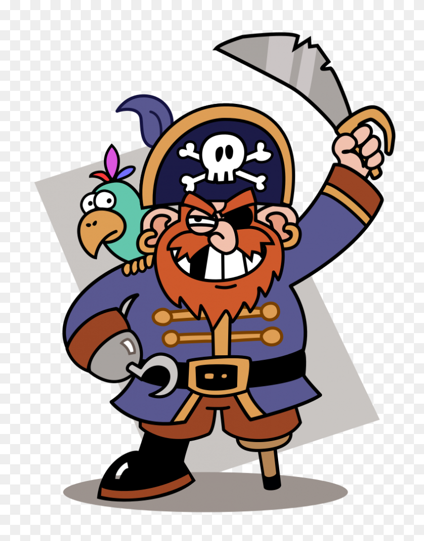 789x1024 Пиратство, Векторная Версия - Пиратский Череп Клипарт