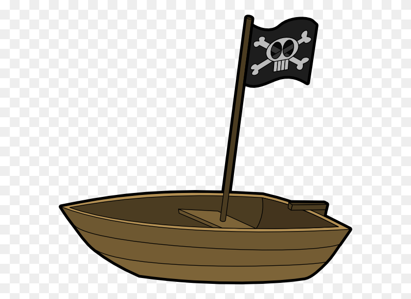 600x552 Пиратская Лодка Картинки Бесплатный Вектор - Захват Клипарт