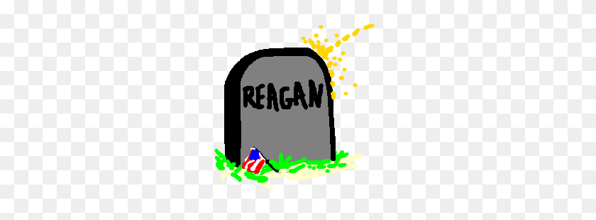 300x250 Pissing On Reagan's Grave - Ronald Reagan Clipart
