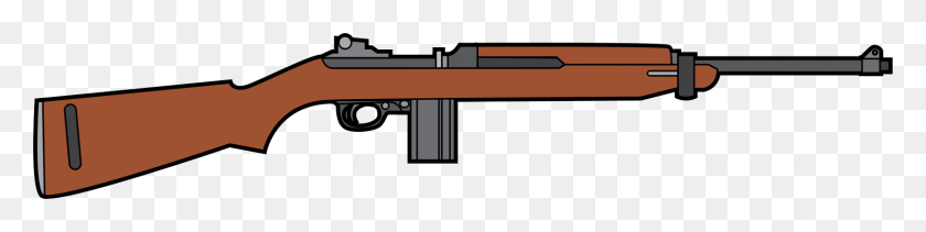 1604x312 Pistol Clipart Rifle - Shotgun Clipart Blanco Y Negro