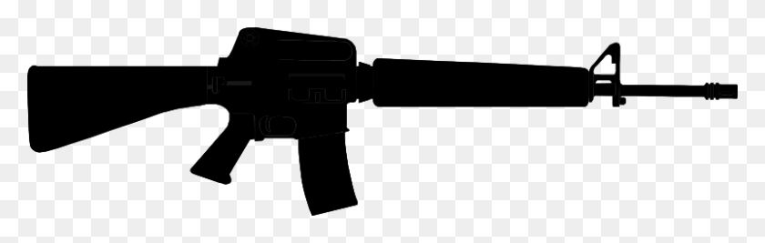 800x213 Pistol Clipart Rifle - Trap Shooting Clipart