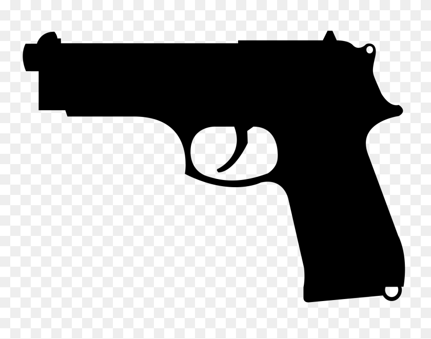 2000x1543 Pistol Icon - Pistol PNG
