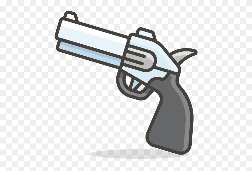 512x512 Pistol Icon Free Of Free Vector Emoji - Crossed Pistols Clipart