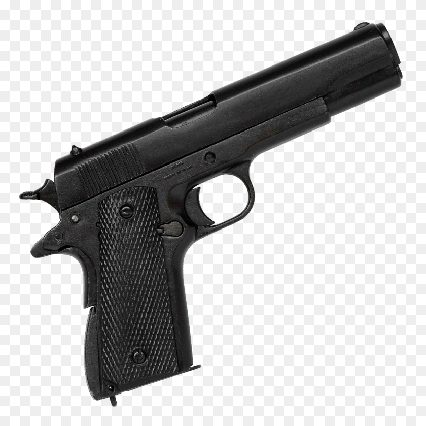 1000x1000 Pistol, Made - Holding Gun PNG