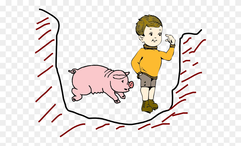 600x451 Pit Clipart Group With Items - Cartoon Pig Clipart