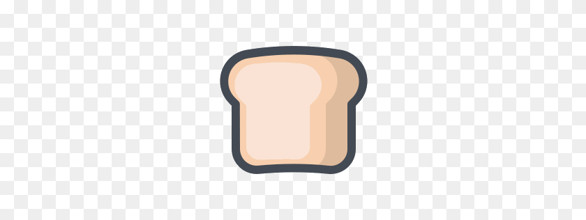 256x256 Pita Bread Icons - Slice Of Bread PNG