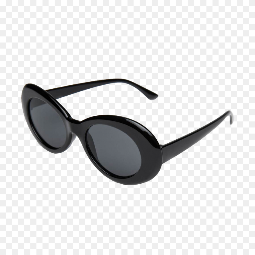 1060x1060 Pitch Black Clout Goggles - Очки Clout Png