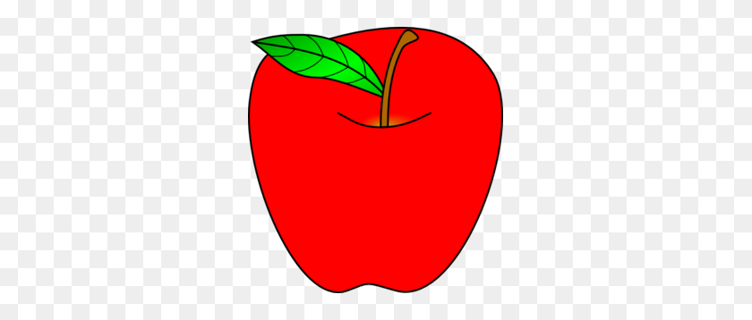 285x298 Pitcher Clipart Red - Pencil And Apple Clipart