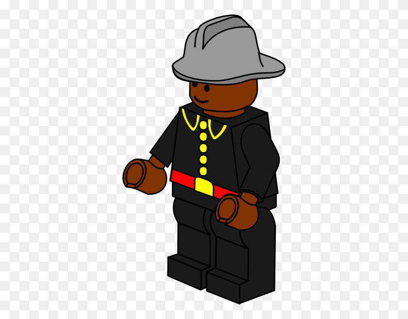 336x598 Pitr Lego Town Fireman Clip Art Free Vector - Fireman Clip Art