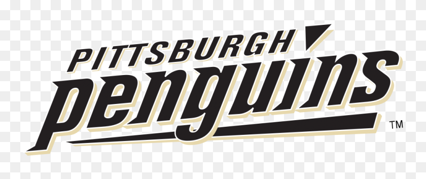 1024x385 Pingüinos De Pittsburgh Escribiendo - Logotipo De Los Pingüinos De Pittsburgh Png